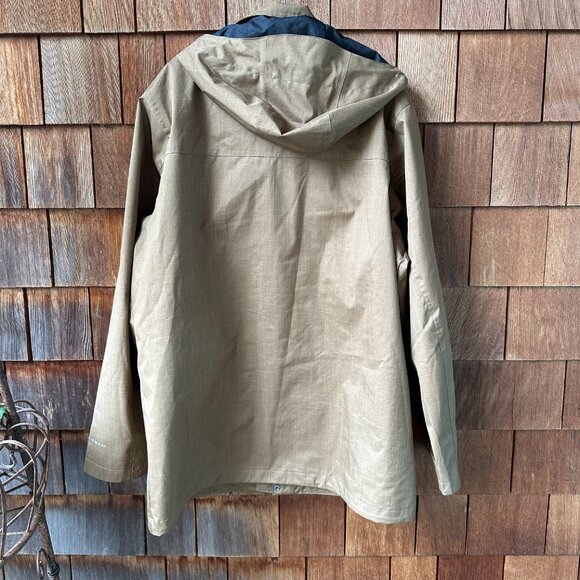 Like New Columbia Tan Horizons Pine Hooded Zip Front Shell in Men's Large - Picture 12 of 14